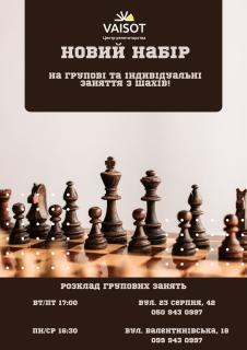 Заняття з шахів в групах з 5 років - фото