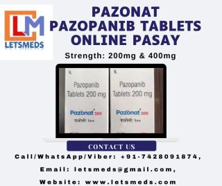 Purchase Pazonat Pazopanib 200mg Tablets Lowest Price Cebu City Philippines - фото