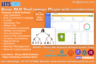 Binary MLM eCommerce Plan | Multilevel Binary Affiliate Tree (MLM) Software in WooCommerce with Customization - фото