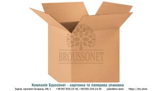 Гофроящик 400x350x285 мм (10 кг, бурий) – надійна картонна коробка для переїзду - фото