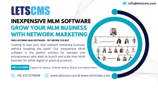 Inexpensive MLM Software: Grow your MLM Business with network marketing by LETSCMS - фото