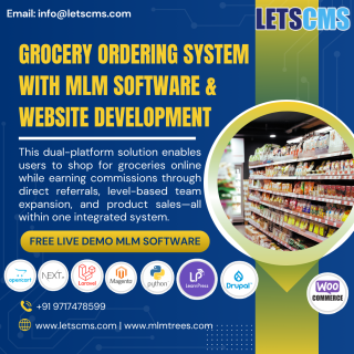Grocery Ordering System with MLM Software & Website Development - фото