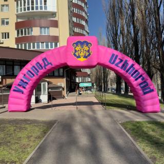 Надувная арка уличная реклама Надувной старт финиш Акции презентации - фото