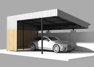 Металеві навіси — стильне рішення для подвір’я чи авто - фото