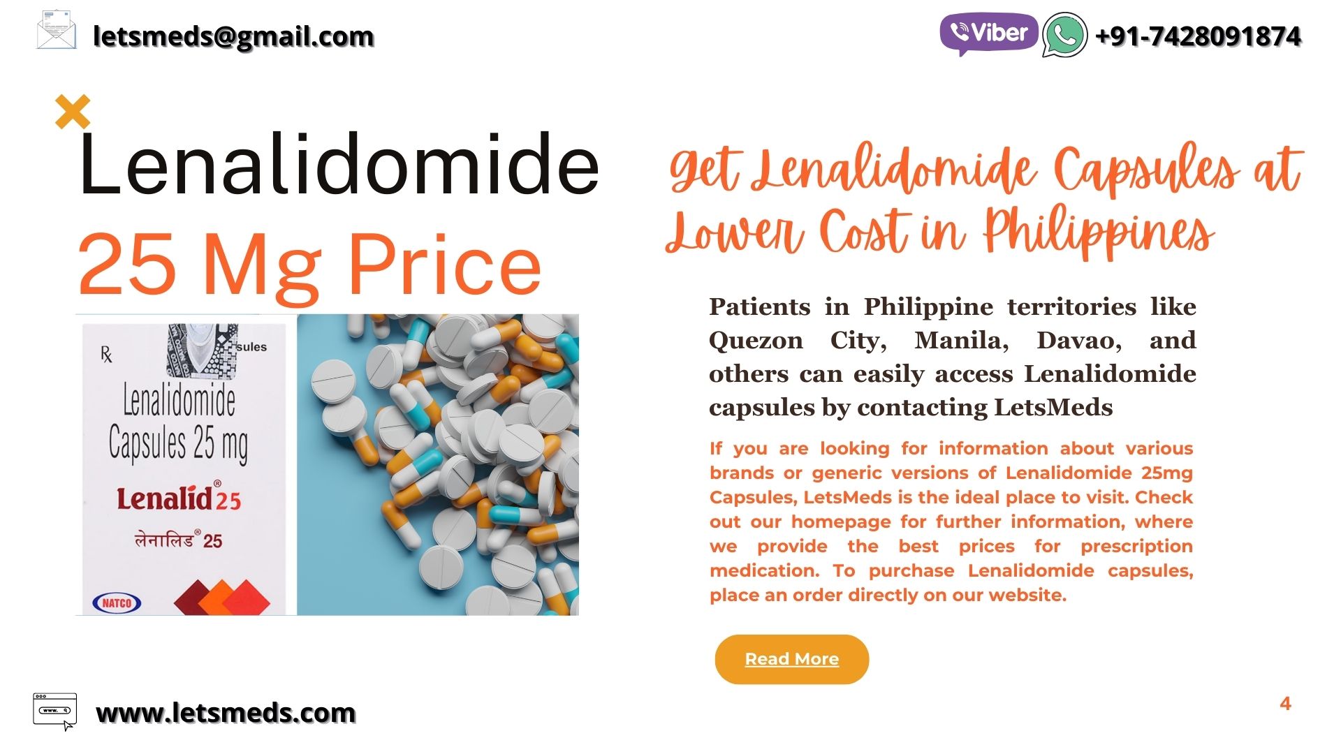 Buy Lenalidomide Capsules Cost Philippines, фото 1 Buy Lenalidomide Capsules Cost Philippines, фото 1