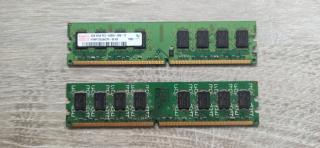 Оперативна пам'ять Hynix DDR2 2*2Gb 800MHz PC2 6400U CL6 (HYMP125U64CP8-S6 AB) - фото