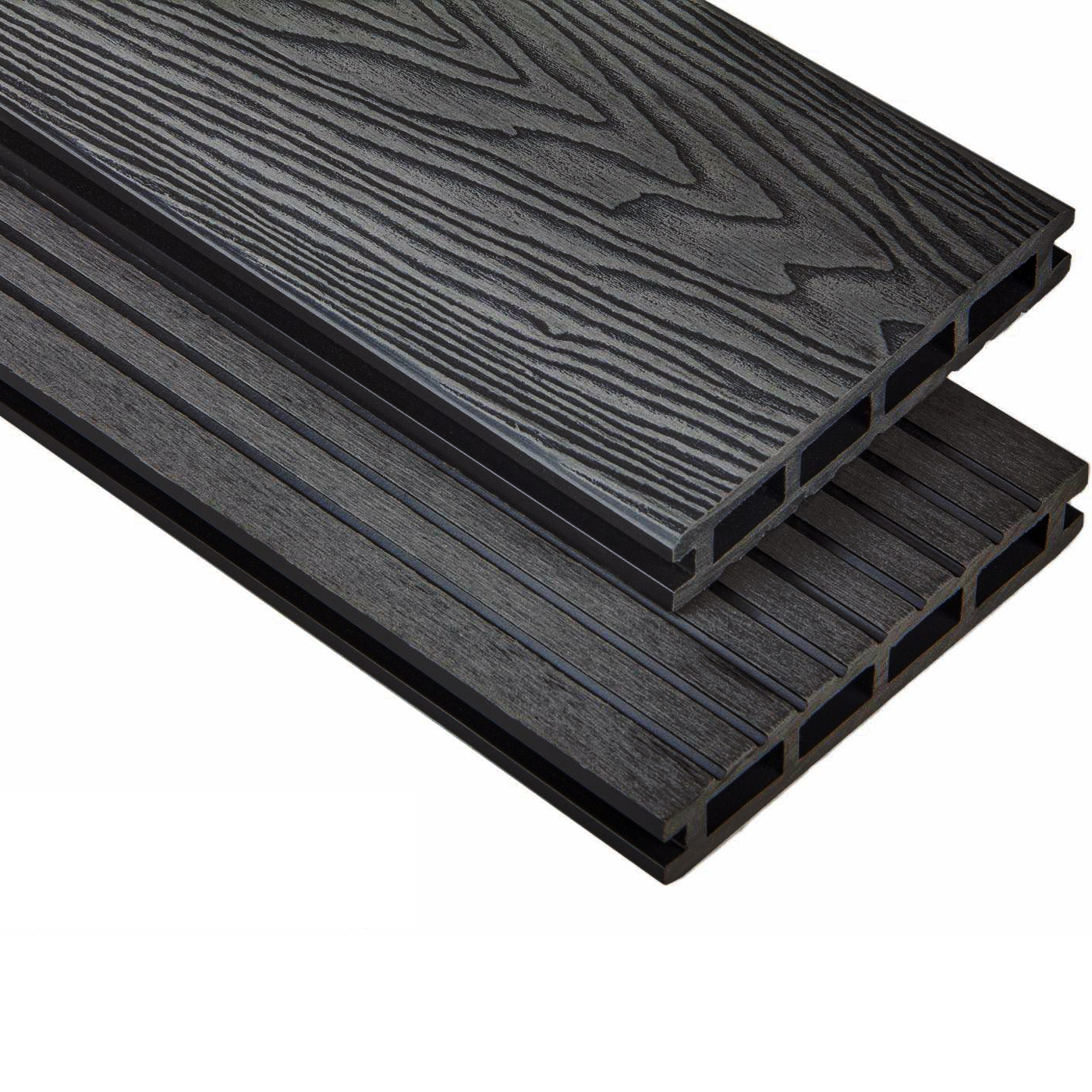 Терасна дошка Polymer Wood Privat 3D 140×2200 мм (Антрацит), фото 1 Терасна дошка Polymer Wood Privat 3D 140×2200 мм (Антрацит), фото 1