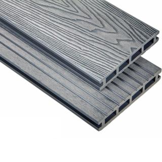 Терасна дошка Polymer Wood Privat 3D 140×2200 мм (Сірий) - фото