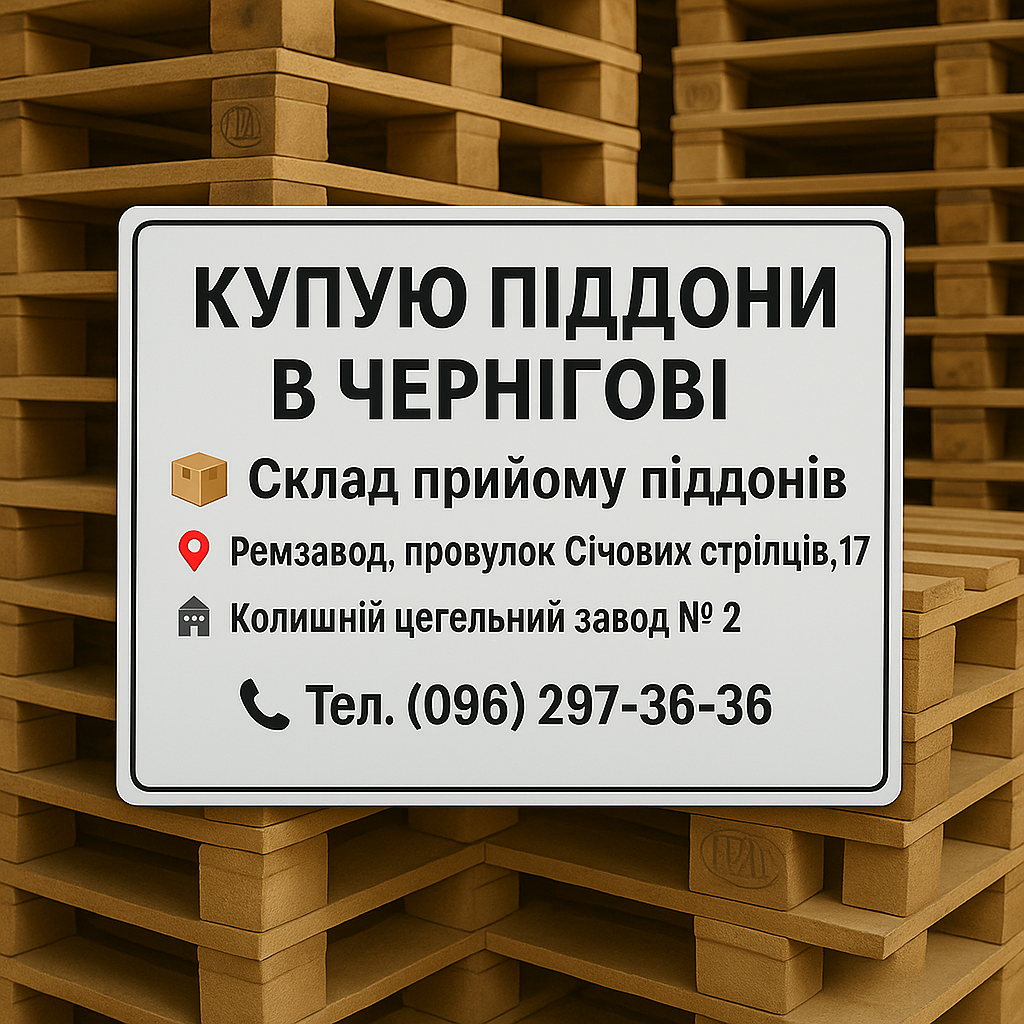Піддони дерев'яні вживані купую в Чернігові, фото 1 Піддони дерев'яні вживані купую в Чернігові, фото 1