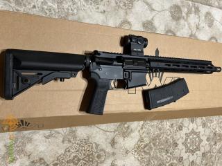 Продам карабін АР класу IWI ZION 15 SBR кал .223 Rem 12,5 (короткий), стан майже нового, настріл близько 300 шт. з коліматором або без нього. - фото
