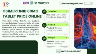 Buy Osimertinib 80mg Tablet Online at Best Price in Philippines & Thailand - фото