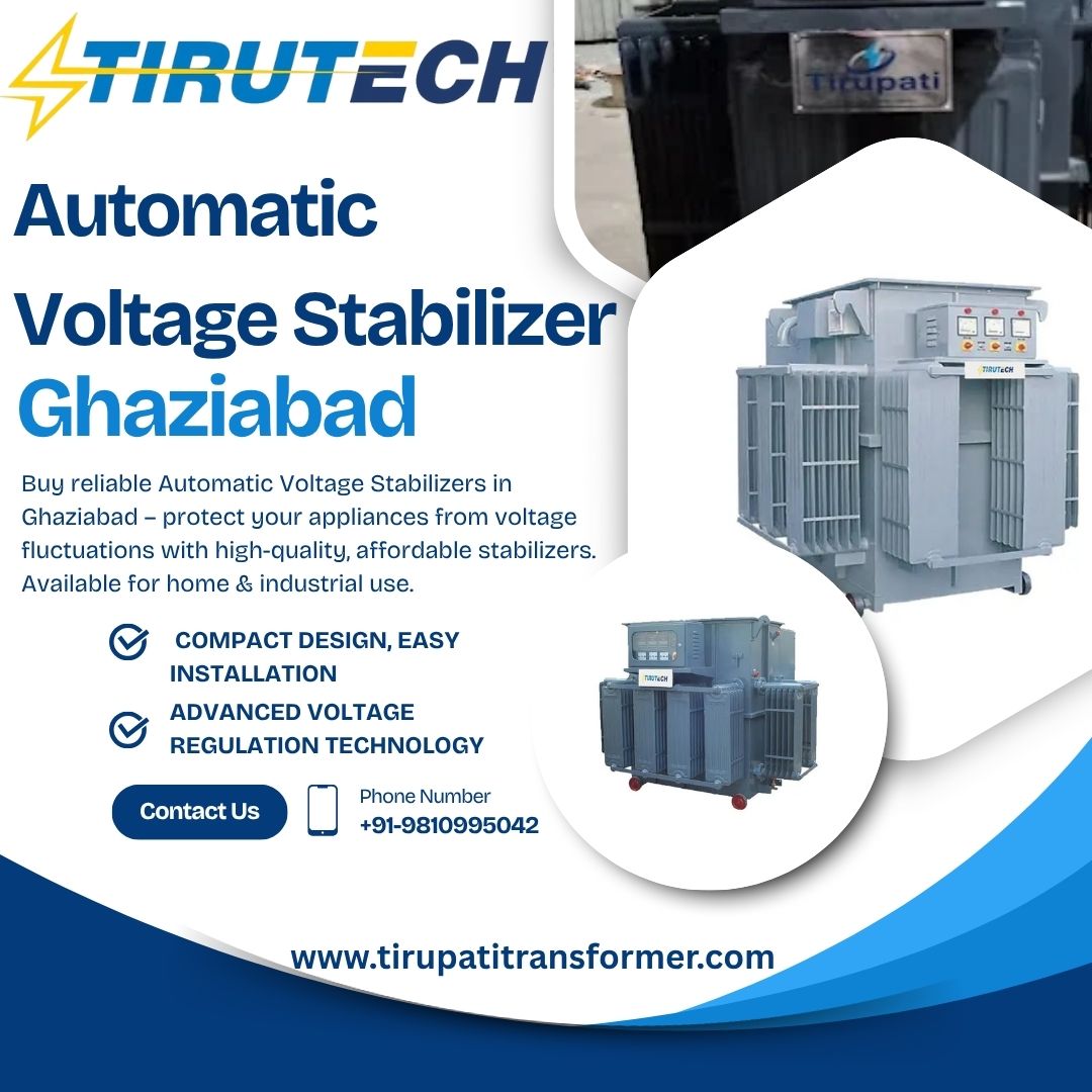 Automatic Voltage Stabilizer in Ghaziabad | Tirupati Transformer – Trusted Choice for Industries & Businesses, фото 1 Automatic Voltage Stabilizer in Ghaziabad | Tirupati Transformer – Trusted Choice for Industries & Businesses, фото 1