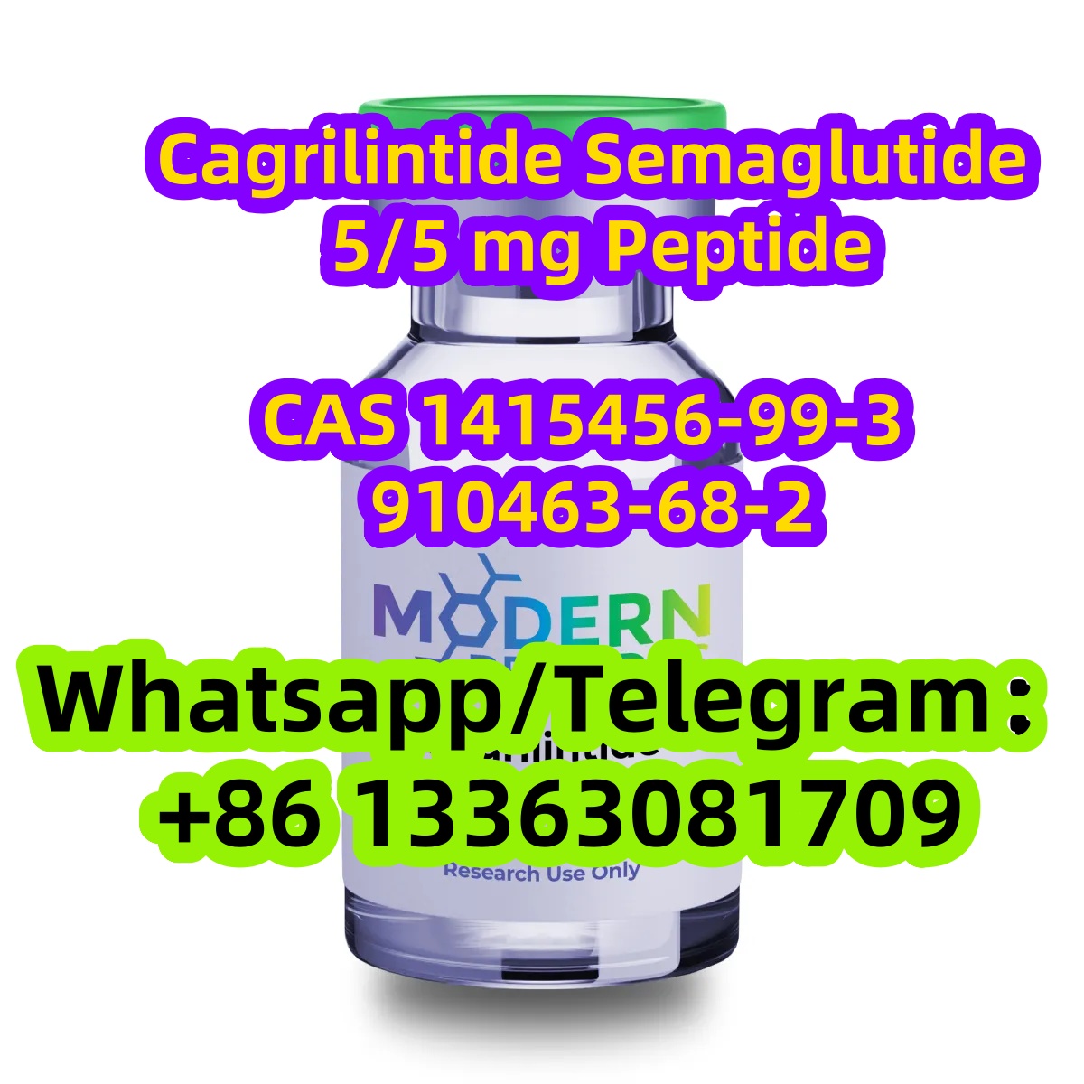Cagrilintide 5mg+Semaglutide 5mg Peptide CAS 1415456-99-3 910463-68-2, фото 1 Cagrilintide 5mg+Semaglutide 5mg Peptide CAS 1415456-99-3 910463-68-2, фото 1