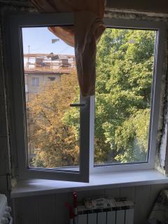 Откосы Соломенка. Ремонт откосов после прилёта ракеты - фото