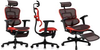 Кресло геймерское Ergohuman Ultra X9 Gaming Legrest Equator Red К - фото