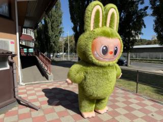 Надувний костюм Лабуба з вентилятором для просування бізнесу - фото