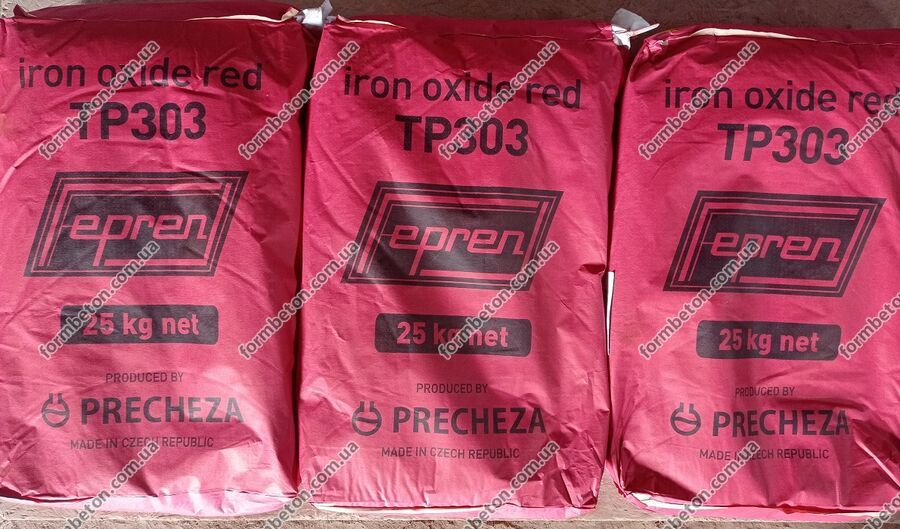 Барвник для тротуарної плитки червоний Fepren ТР-303, фото 1 Барвник для тротуарної плитки червоний Fepren ТР-303, фото 1