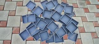 Форми для тротуарної плитки Цегла дорожня шагрень 4,5 см - фото