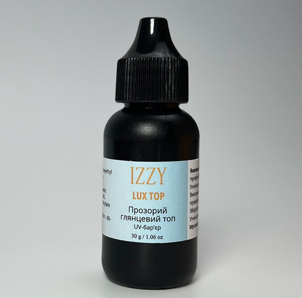 Мега-Об'єм 30г! Топ Izzy Lux Top з УФ-захистом та Дзеркальним Блиском, фото 1 Мега-Об'єм 30г! Топ Izzy Lux Top з УФ-захистом та Дзеркальним Блиском, фото 1