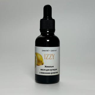 Аромат та Догляд: Масло для Кутикули Izzy з Лимоном 30мл (Професійний об'єм) - фото