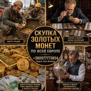 Выгодная скупка золотых монет, кладов, слитков золота и наследства в Европе - фото