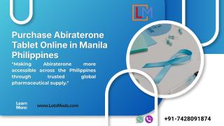 Abiraterone Tablet Cost Where to Buy in Quezon Philippines