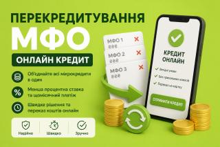 Фінансові труднощі? Перекрийте старі борги на вигідних умовах!