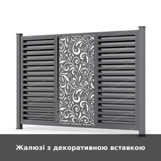Жалюзі з декоративною вставкою