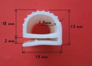 Уплотнитель для холодильных камер (оборудование для фаст-фуда) 13х15мм (код .4.36) - фото
