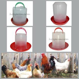 Вакуумна пластикова напувалка для птиці - фото