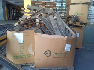 Дров’яні відходи (дрова) з ломаних піддонів. 180 грн тонна - фото