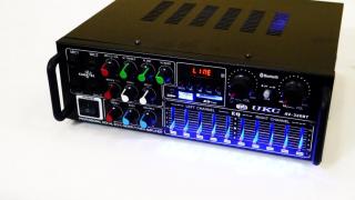 Усилитель звука UKC AV-326BT Bluetooth, эквалайзер - фото