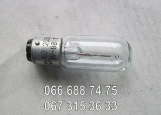 Лампа 8В 20Вт, 8V 20W, РН8-20, РН-8-20, РН-8-20-1, ph-8-20, 8 вольт 20 ватт, цоколь B15d/18 - фото