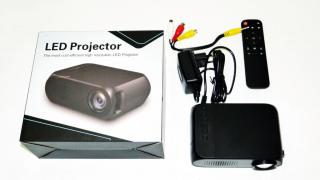 Мини проектор портативный мультимедийный Led Projector YG320 - фото