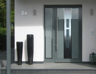 алюмінієві двері Бурштин - фото