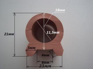 КОД 4.81.УПЛОТНИТЕЛЬ СИЛИКОНОВЫЙ ЖАРОПРОЧНЫЙ 23Х21 ММ - фото