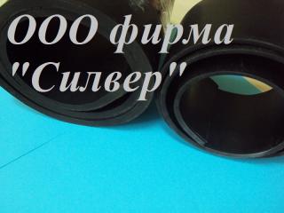 Полоса резиновая черная масло-, бензостойкая - фото