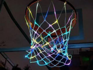 Светодиодная баскетбольная сетка корзина - фото