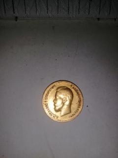 Золота монета 10рублей1899р. - фото