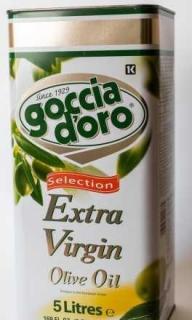 Оливкова Олія Extra Virgin Goccia d'oro - 5 л (ІТАЛІЯ) - ОРИГІНАЛ - фото