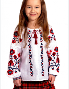 Спідниця для дівчинки вишита в українському стилі - фото