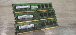 Модуль пам'яті, оперативна память Samsung PC2-5300U 512mb, 1gb. - фото
