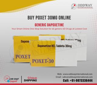 Дапоксетин – купуйте таблетки Poxet 30 мг в Інтернеті оптом - фото