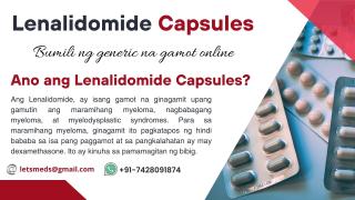 Lenalidomide Capsules Price Online beijing China - фото